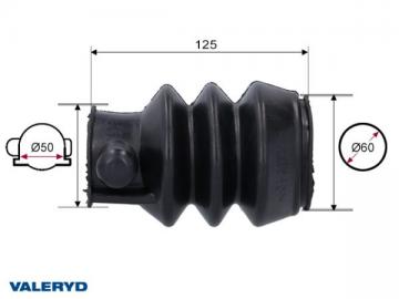Пыльник резиновый к МТН AL-KO 50/60 L= 125. 2230006